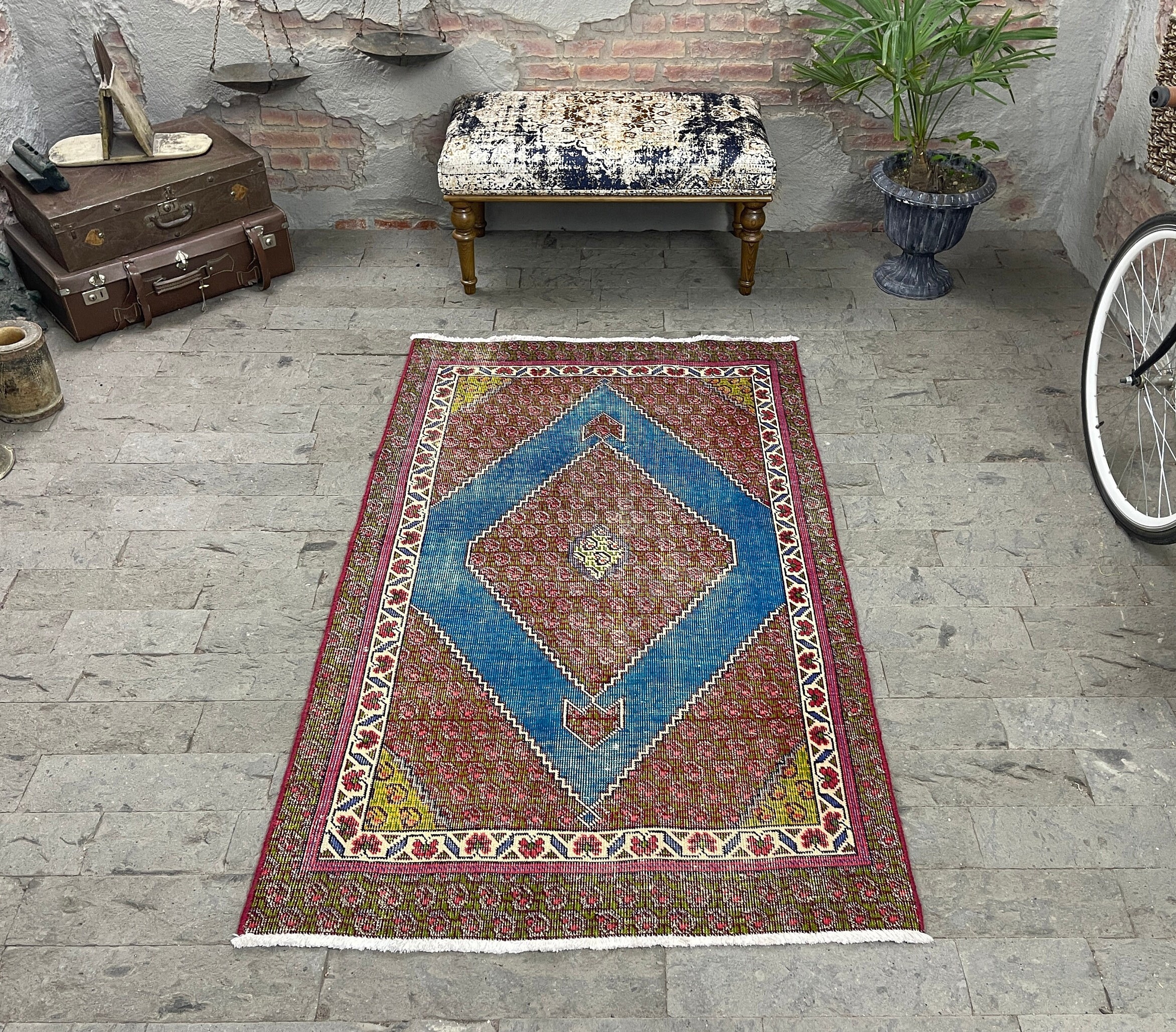 tapis Persan, 3.5x5.9Ft,