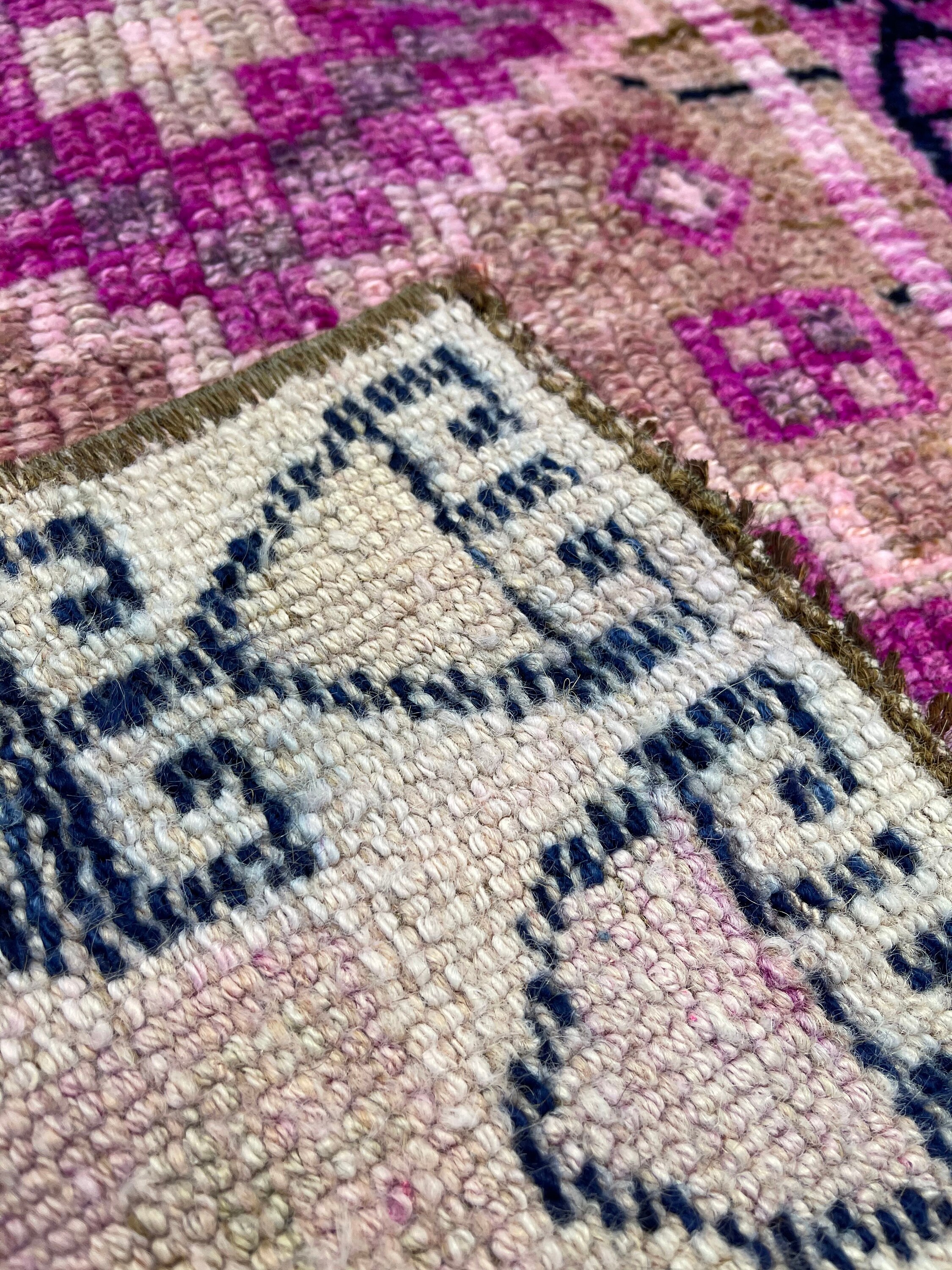 Southwestern Rug 2.5x10.6ft Pink Runner Rug Kitchen Rug Etsy