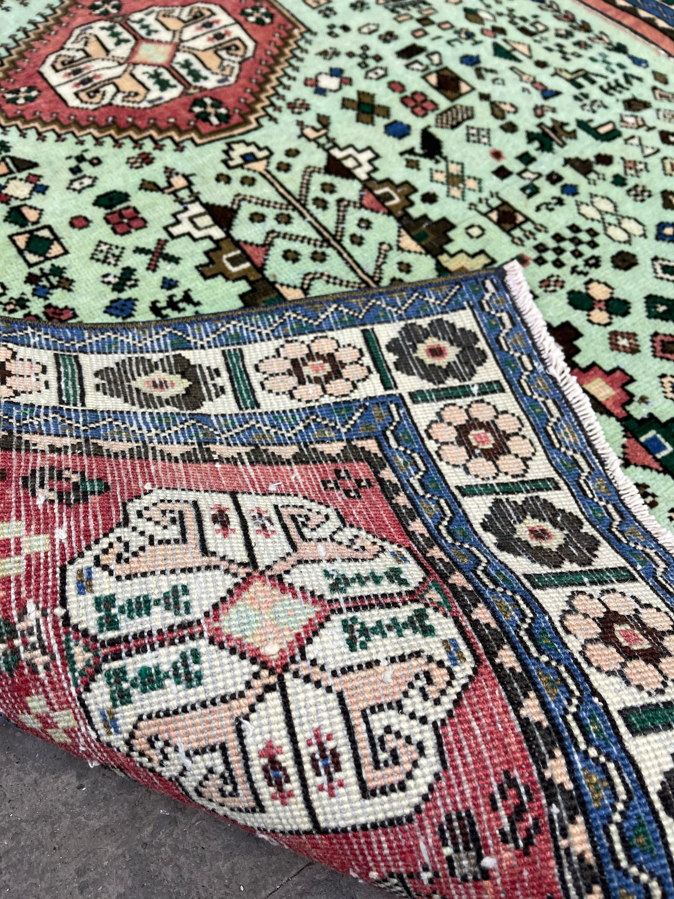 Persian Rug 3.3x4.7ft Over 50 Years Runner Rug Oushak Rug Etsy