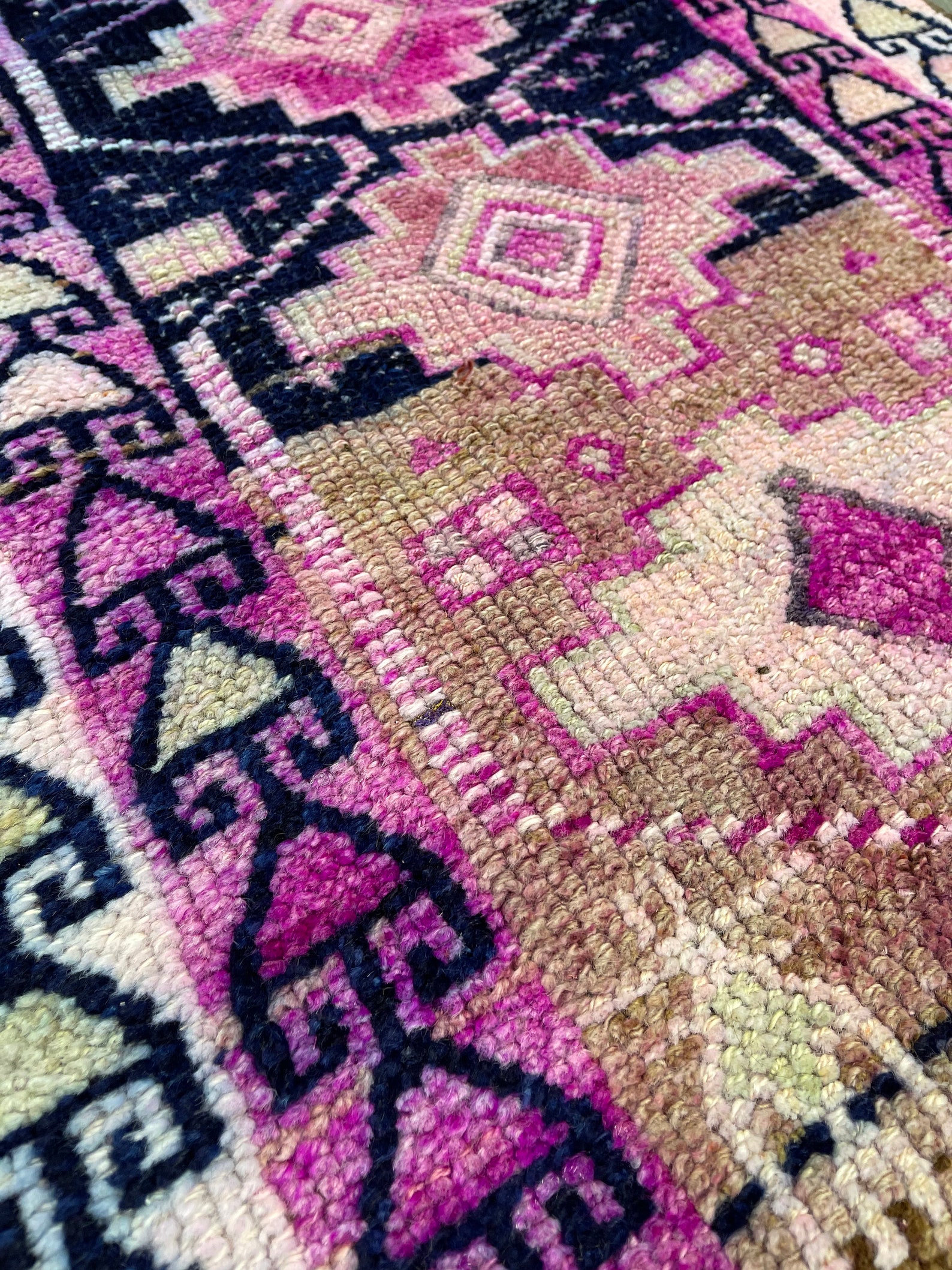 Southwestern Rug 2.5x10.6ft Pink Runner Rug Kitchen Rug Etsy