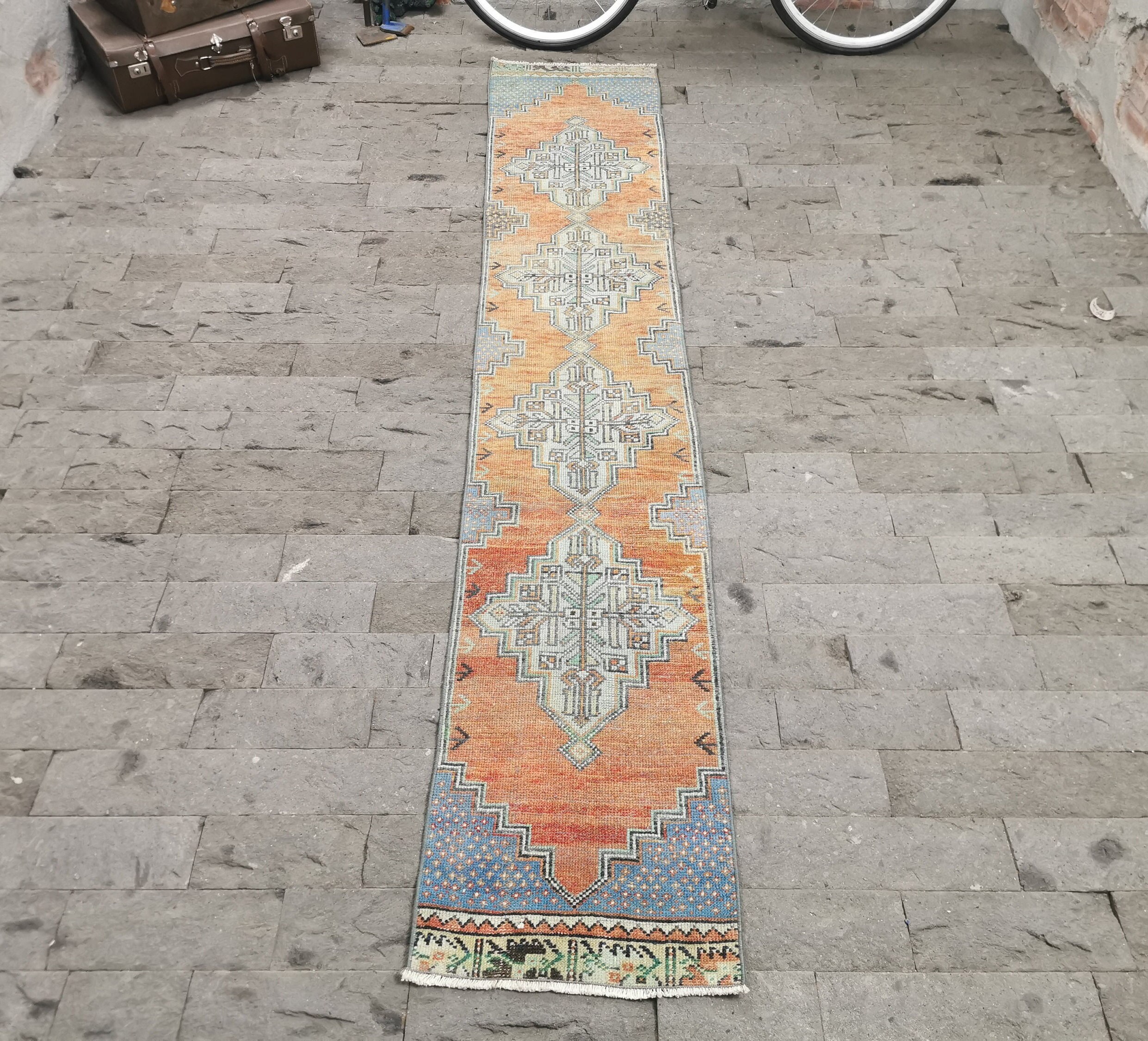 tapis Oushak, tapis Orange
