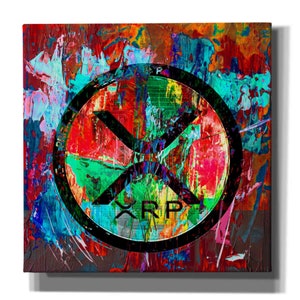 Giclee Canvas Wall Art &#39;Xrp Crypto In Color&#39;