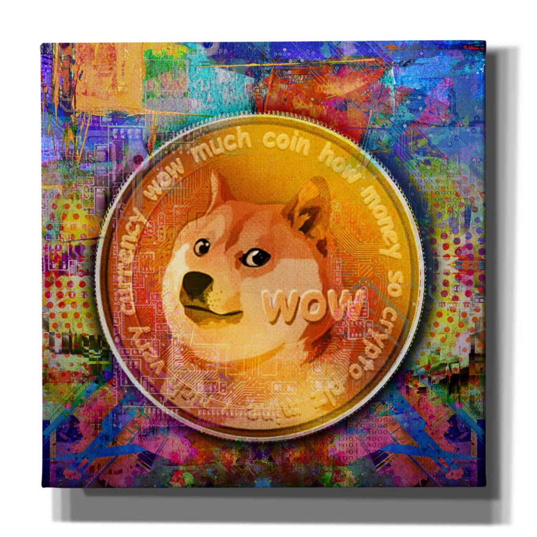 DOGE Crypto Dogecoin, Canvas Wall Art - Etsy UK