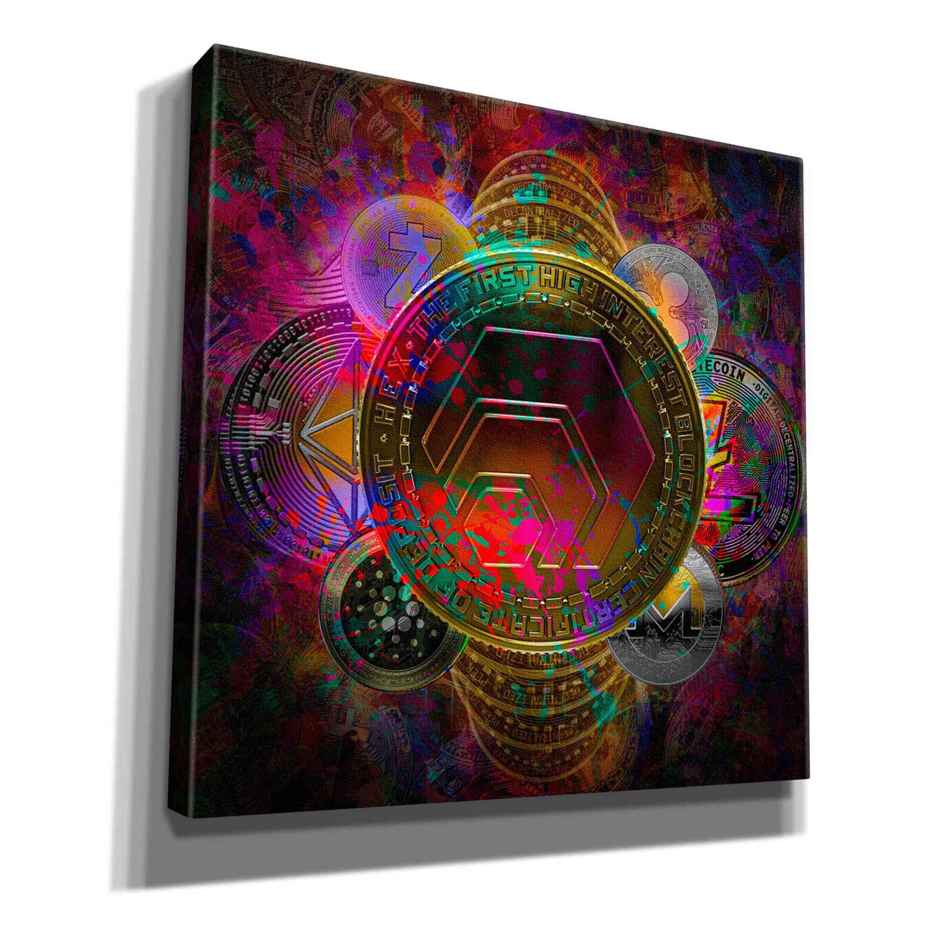 HEX Crypto Pyramid, Canvas Wall Art - Etsy