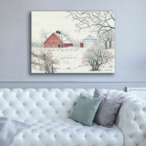 Winter Barn by Cindy Jacobs, Canvas Wall Art - Etsy