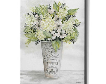 Acrylic Glass Wall Art 'french Floral II' by Cindy Jacobs - Etsy