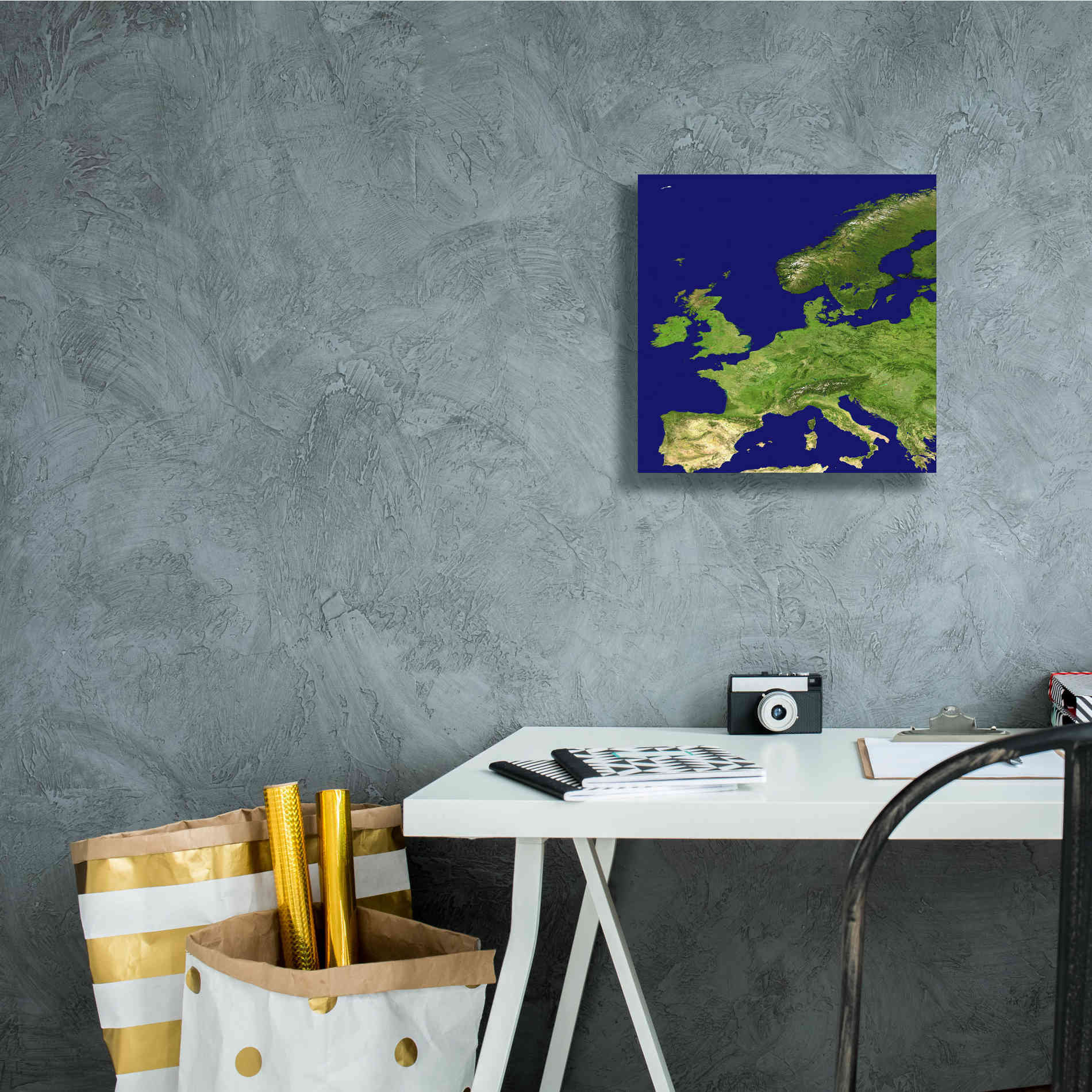Earth as Art Europe Canvas Wall Art Etsy