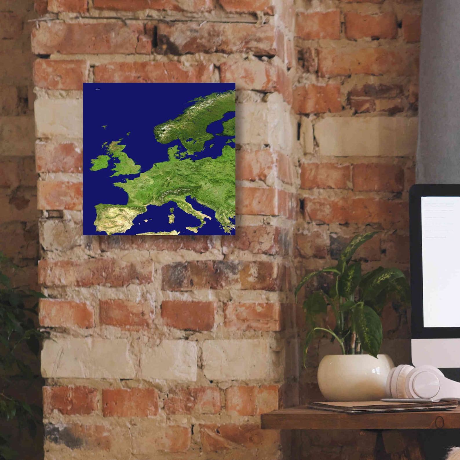 Earth as Art Europe Canvas Wall Art Etsy