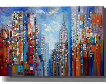 Manhattan by Ekaterina Ermilkina, Canvas Wall Art