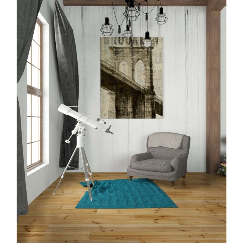Giclee Canvas Wall Art /'Vintage NY Brooklyn Bridge/' by Michael Mullan