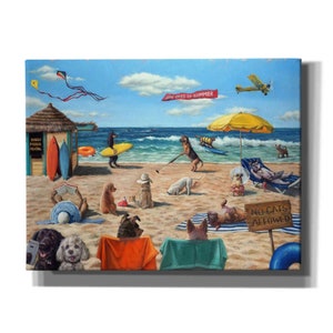 Dog Beach by Lucia Heffernan, Canvas Wall Art