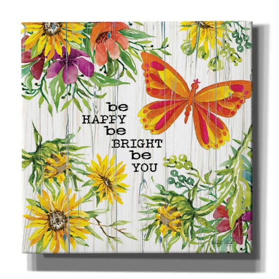 Giclée Acrylic Glass Wall Art 'Stay Positive' by Cindy Jacobs Art ...