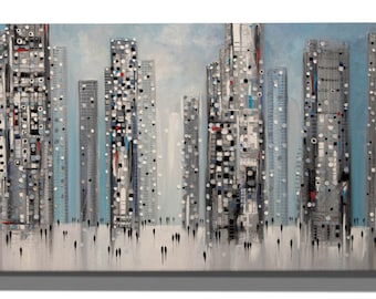 Streets of Manhattan by Ekaterina Ermilkina, Canvas Wall Art