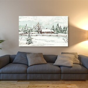 Giclee Canvas Wall Art 'winter Wonderland X' by Anne Tavoletti - Etsy