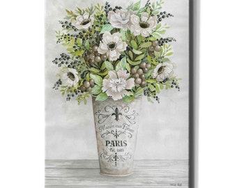 Acrylic Glass Wall Art 'french Floral II' by Cindy Jacobs - Etsy