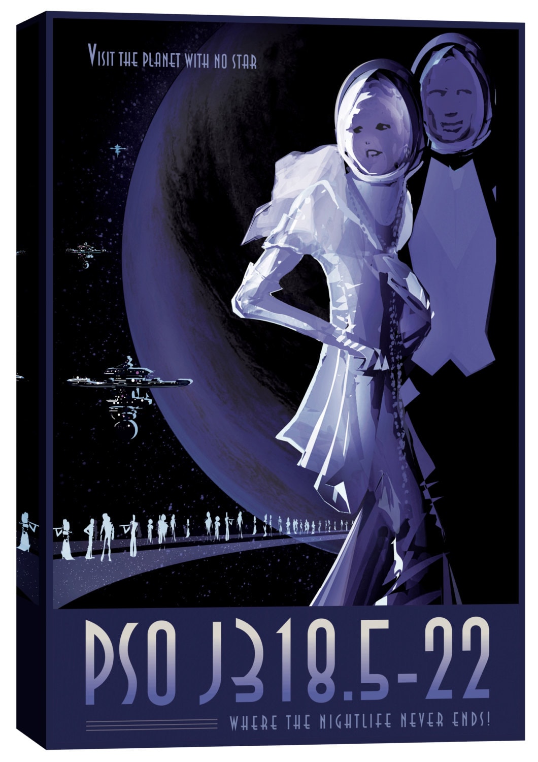 Epic Graffiti /"Visions of the Future Enceladus/" Giclee Canvas Wall Art 12/" x 1