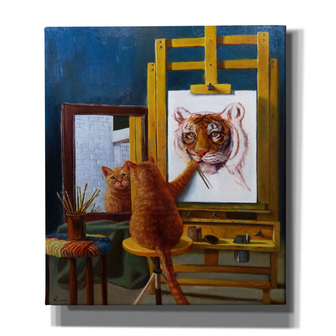 Norman Catwell by Lucia Heffernan Canvas Wall Art Etsy