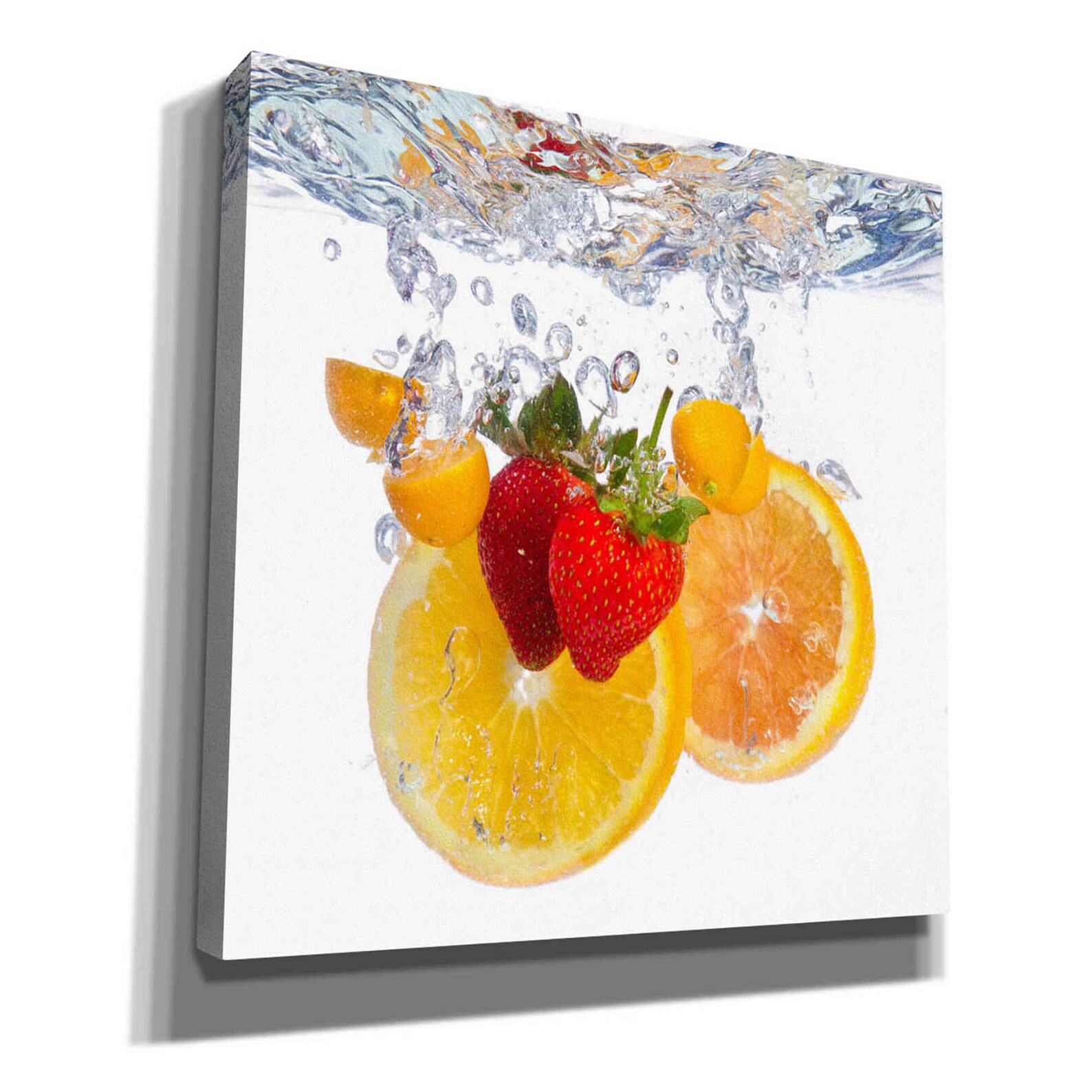 Giclee Canvas Wall Art 'fruit Splash I' Etsy