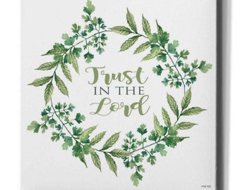 Trust in the Lord Wreath by Cindy Jacobs, Canvas Wall Art