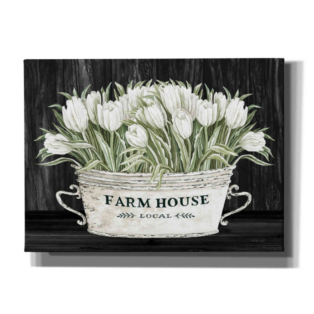 Farmhouse Tulips by Cindy Jacobs, Canvas Wall Art - Etsy