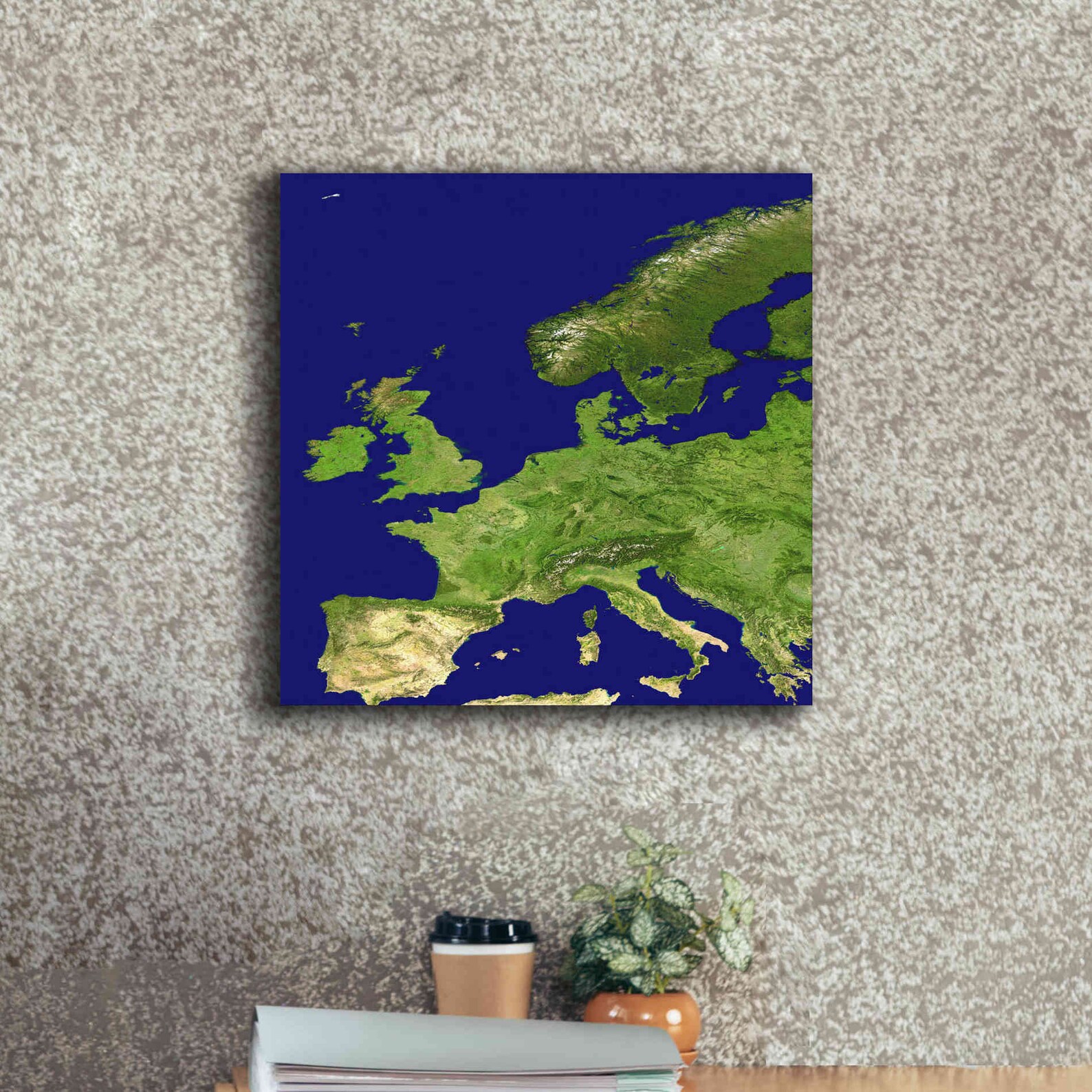 Earth as Art Europe Canvas Wall Art Etsy