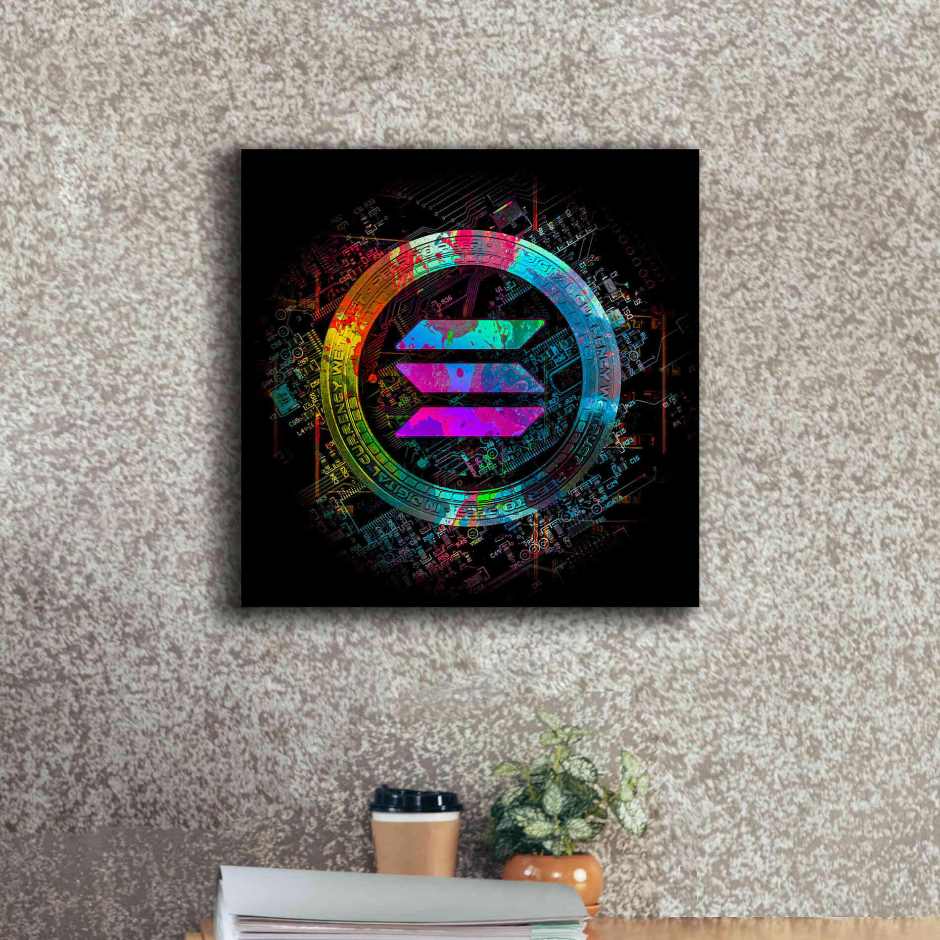 Solana Crypto Giga Coin by Epic Portfolio, Canvas Wall Art - Etsy