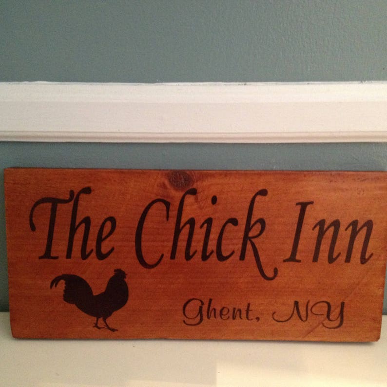 Chicken Coop Sign Custom Sign Personalized. Handstained Etsy