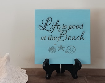 Personalized signs, made to order, hand stained signs, personalized gift, gift for beach-lover, custom signs, beach decor