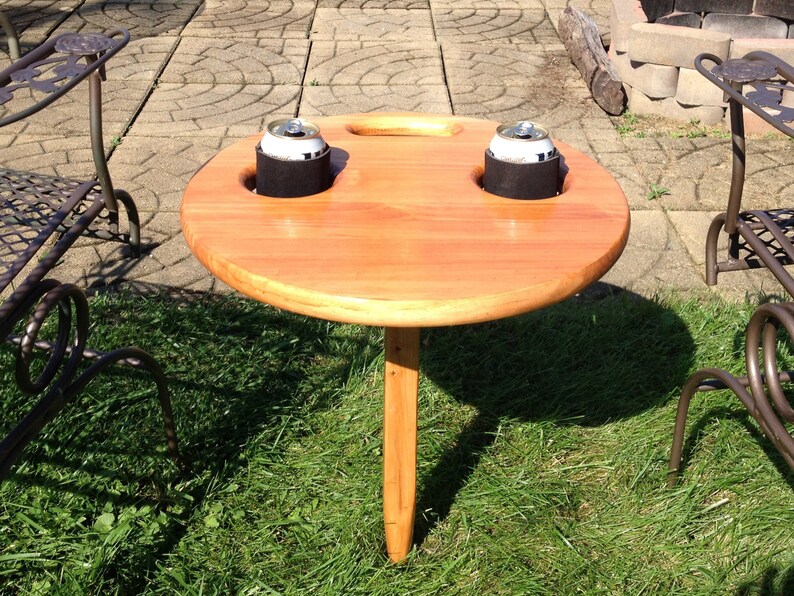 Outdoor Beer Table Folding/portable Beer/drink Holder Etsy