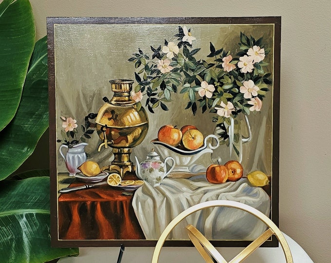 Featured listing image: Original Oil Painting - "Gilded" // Still Life