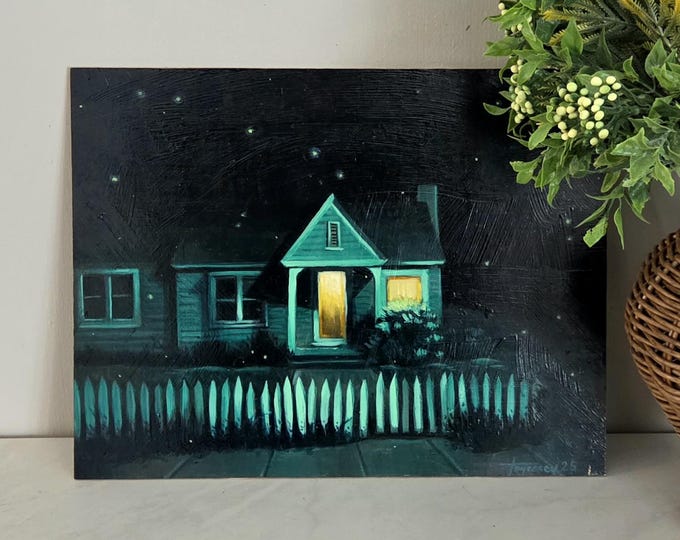 Featured listing image: Original Oil Painting - "Minor Key" // Surreal Artwork