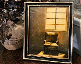 Original Oil Painting - Vintage Interior // "Chair Study No.2"