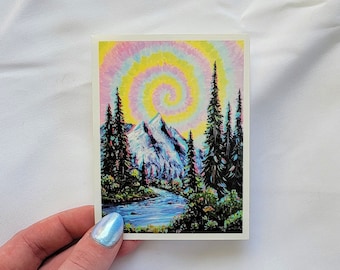 Psychedelic Bob Ross - Stickers