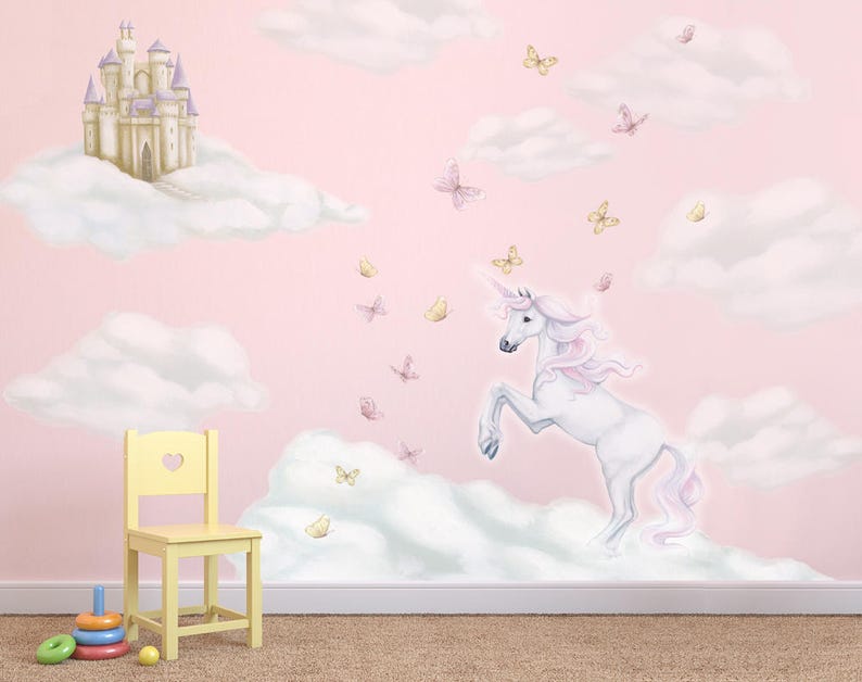 unicorn decals unicorn wall decals unicorn wall stickers | etsy