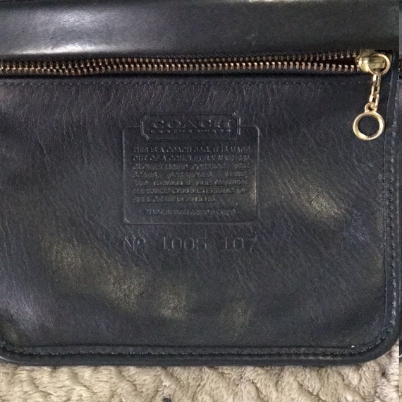 Vintage Coach Laurel Clamshell Shoulder Bag Navy … - image 6