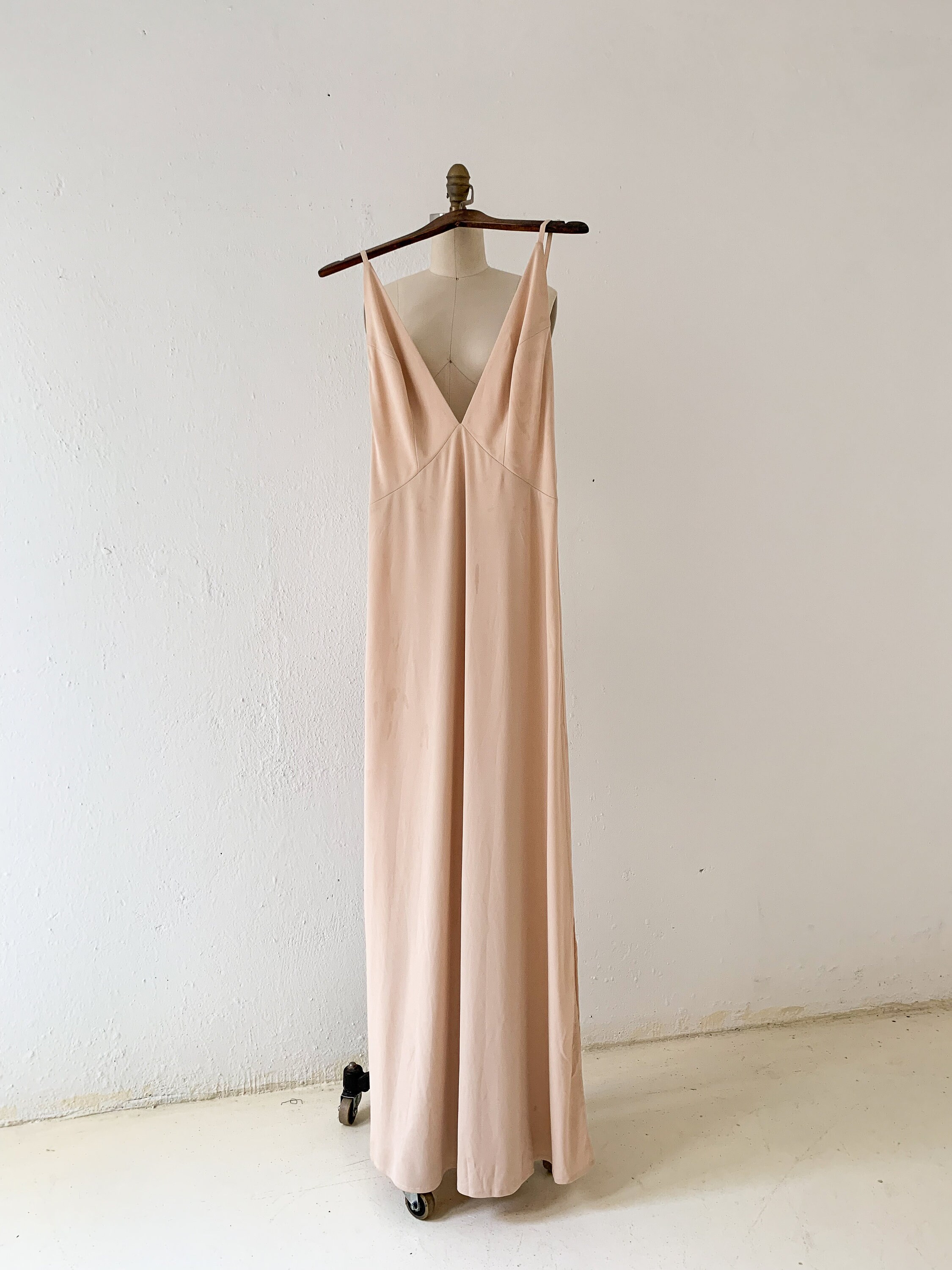 Nude Slip Dress Deep V Backless Under Dress - Etsy