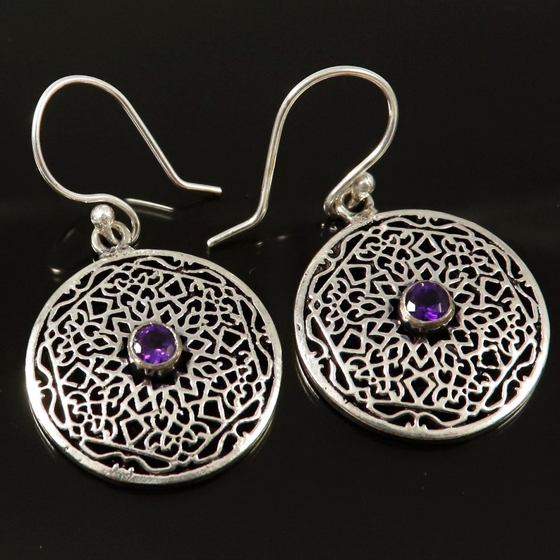 Citrine Amethyst Peridot Blue Topaz Faceted Rutilated Gemstone Natural Solid 925 Sterling Silver Earring Jewelry Drop Dangle Earring GTER-02