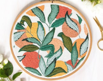 Freshly Picked Embroidery Pattern. DIY Pattern. Craft Project. Botanical Art. Learn to Embroider. DIY Stitch.