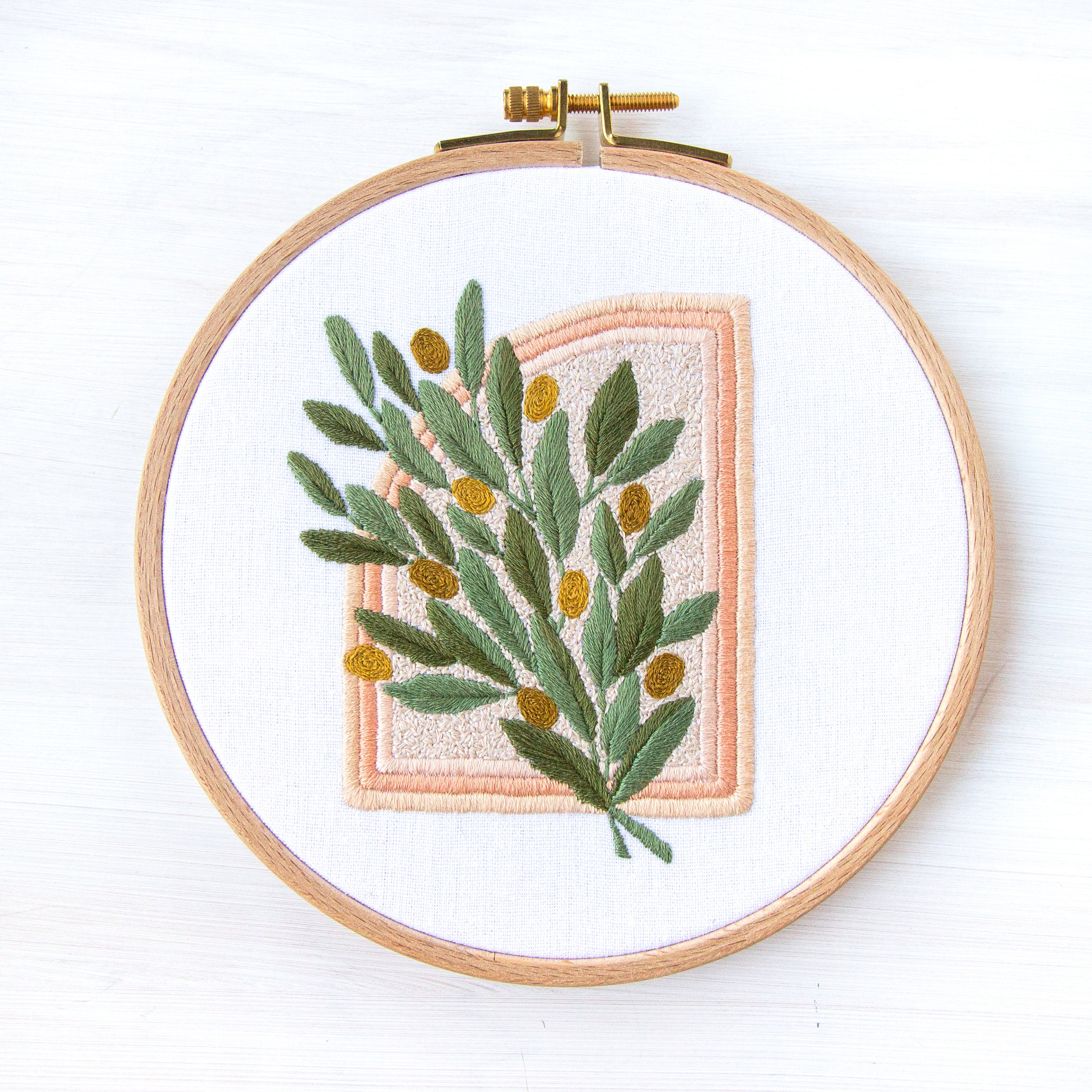 Olive Branch Embroidery Pattern
