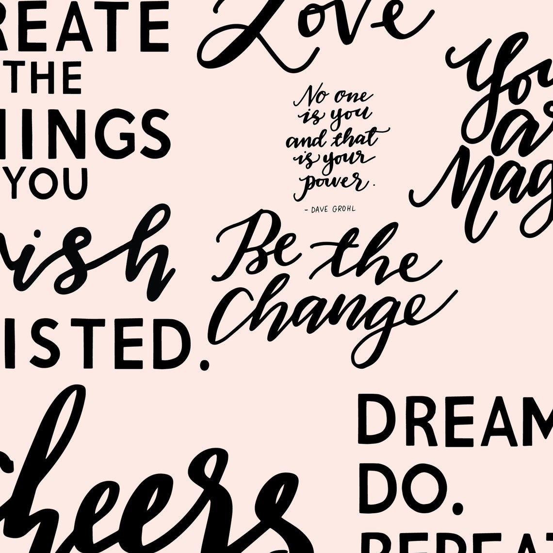 Hand Lettered Inspirational Quotes and Phrases. Add-on Pack | Etsy