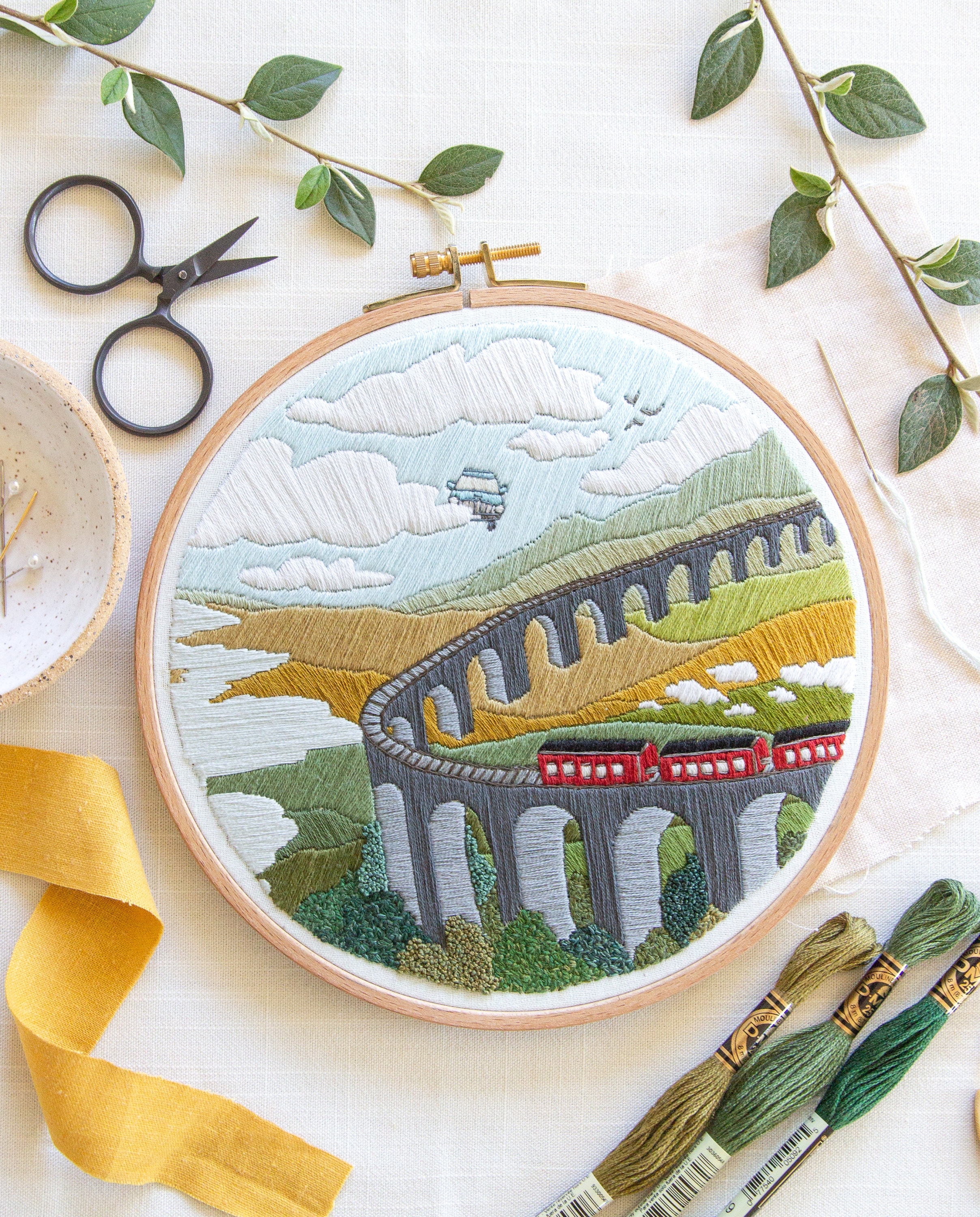 Journey to Hogwarts Embroidery Pattern. Harry Potter Embroidery. DIY …