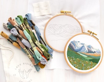 Mini-Mountain Embroidery Kit