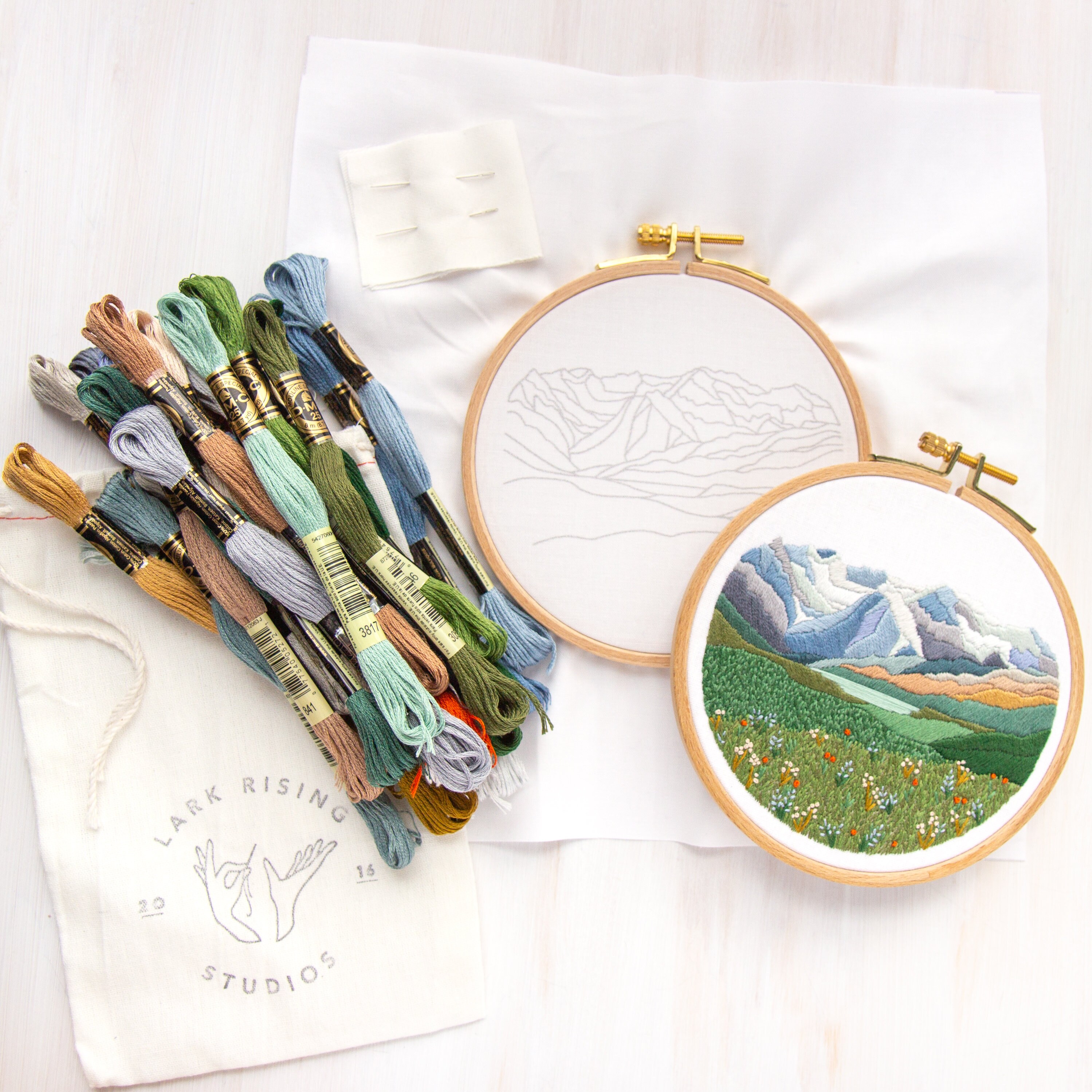 Mini-mountain Embroidery Kit - Etsy Singapore