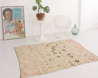 Tappeto vintage marocchino Beni Ourain TARASCON 165 x 200 cm