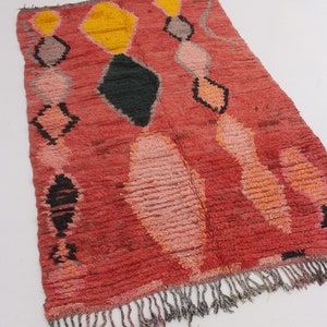 Vintage Moroccan Accent Rug CINAMMON GIRL 4 ft 8 x 7 ft / 140 x 215 cm image 5