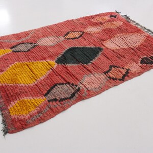 Vintage Moroccan Accent Rug CINAMMON GIRL 4 ft 8 x 7 ft / 140 x 215 cm image 3