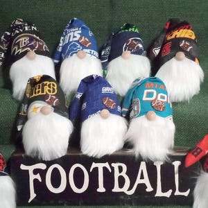 NFL Football Team Gnome: Tiered Tray Decor, Good Luck Charm