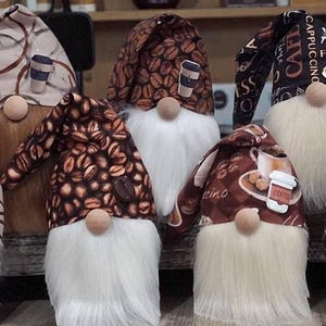Coffee Gnomes: Handmade Shelf Decor