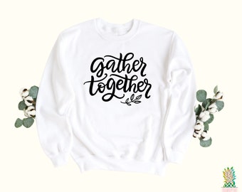Gather Together Sweatshirt! This cozy fleece sweatshirt is great for Fall weather!