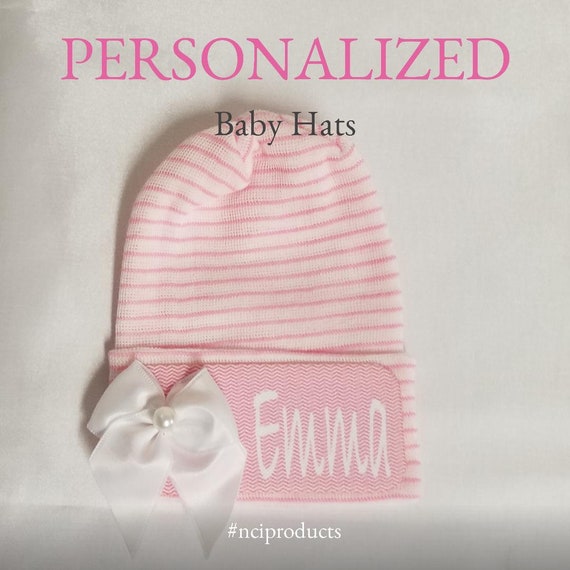personalized infant caps